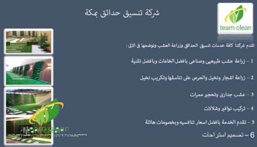شركة تنسيق حدائق بمكة المكرمة | شلالات وعشب وقص أشجار وتكريب نخيل شركة تنسيق حدائق بمكة